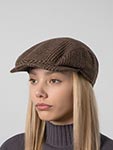Кепка WIGENS арт. 110562 IVY CONTEMPORARY CAP (коричневый / бордовый)